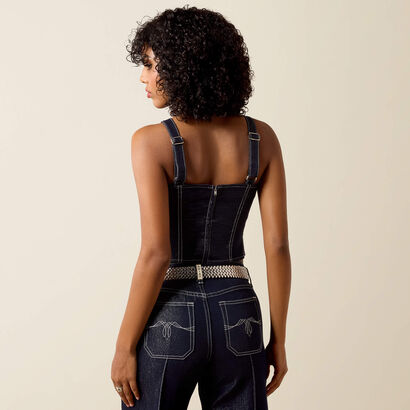 Lurex Corset Shirt Back