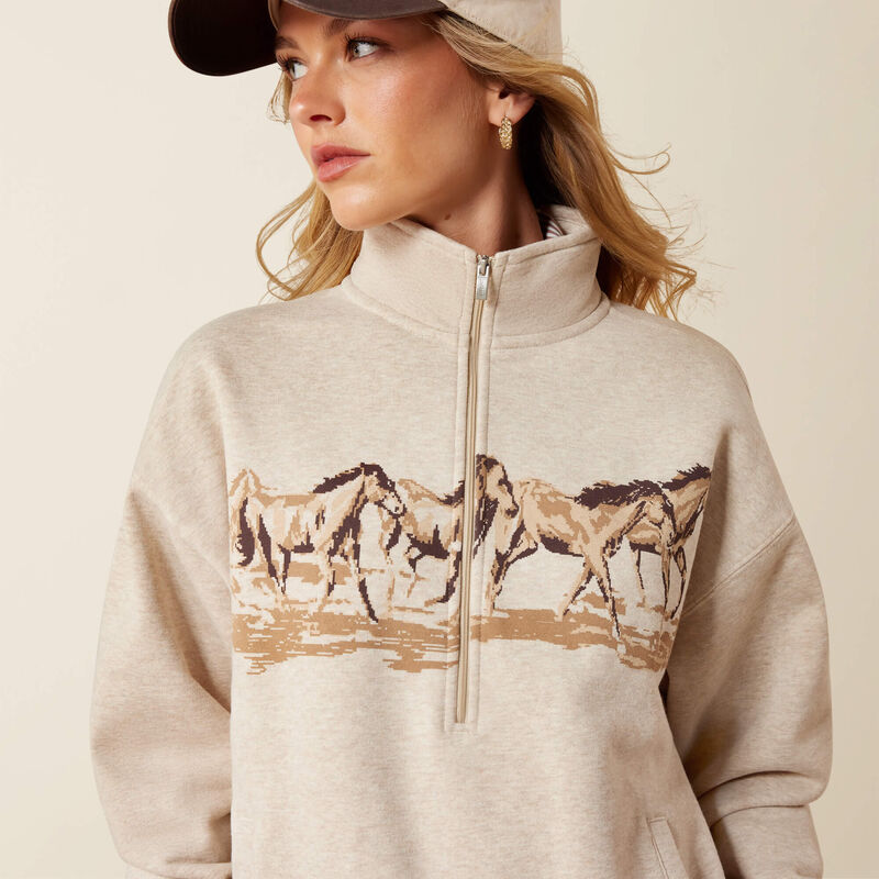 Running Wild 1/2 Zip Sweatshirt 01