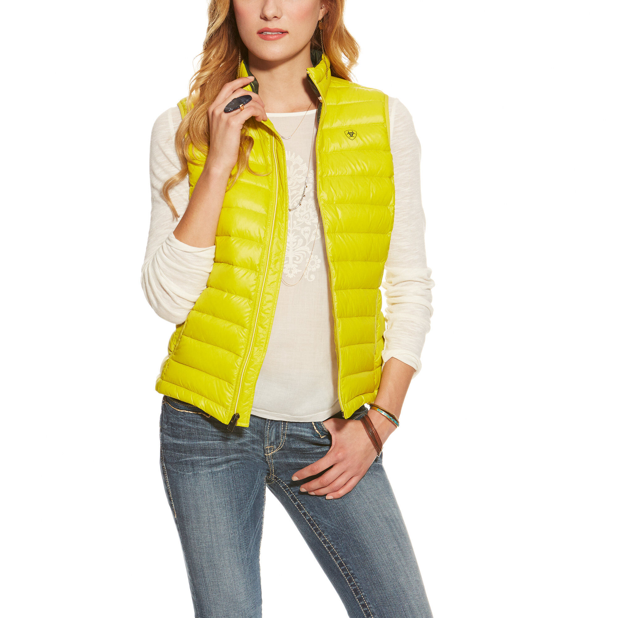 ariat women's vests clearance