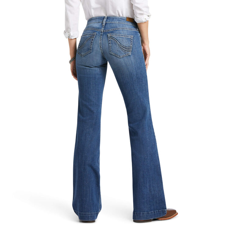 Trouser Mid Rise Jennifer Wide Leg Jean