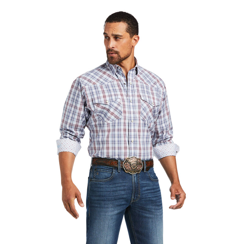 Relentless Steely Stretch Classic Fit Snap Shirt | Ariat