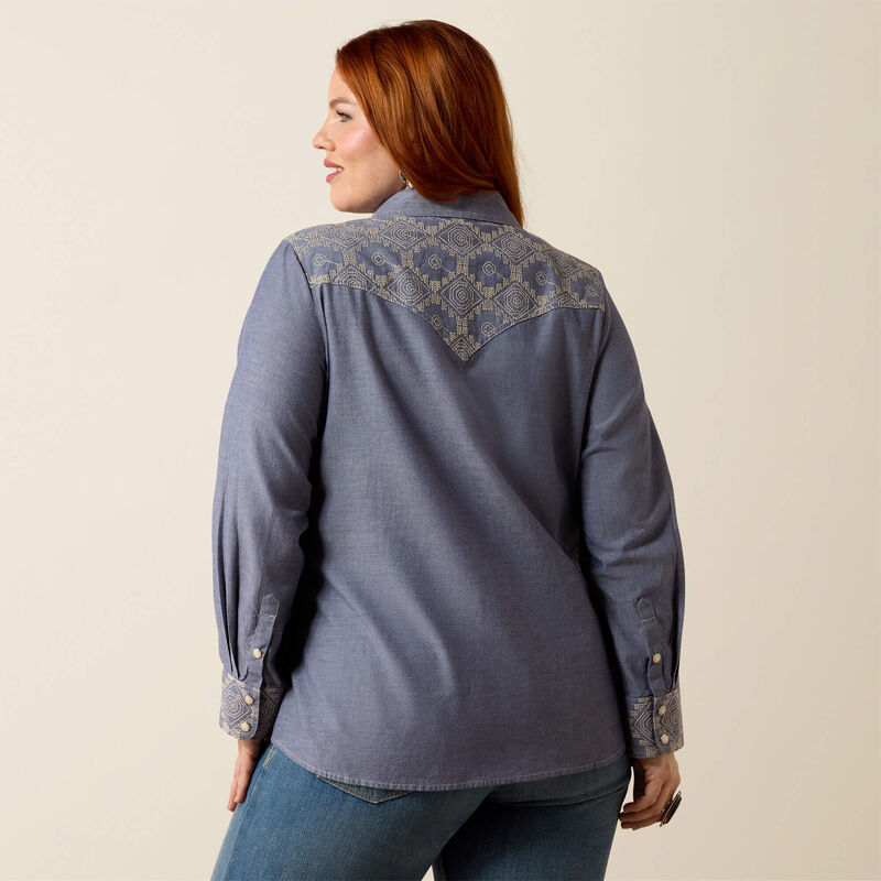 Riverstone Western Snap Shirt Back Plus
