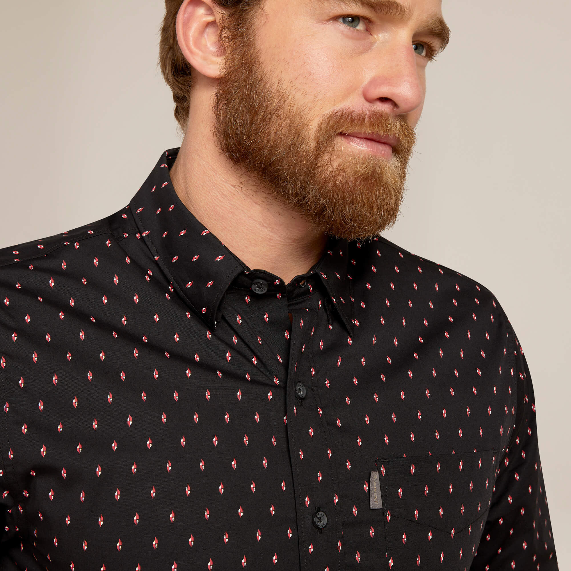 black ariat button up