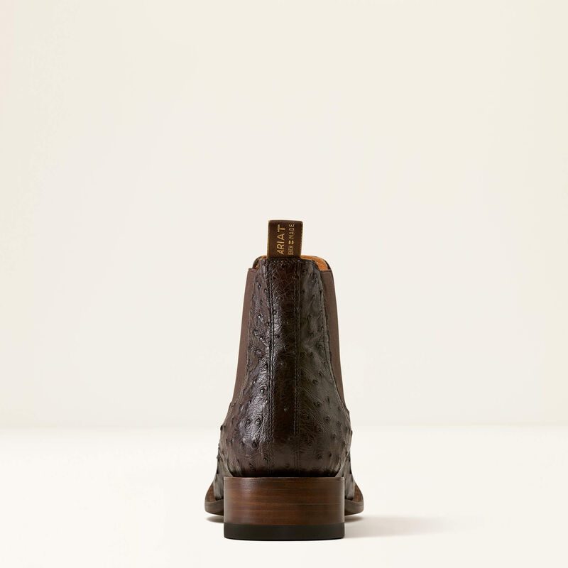Bench Made Younger Chelsea Wide Square Toe Western Boot Heel