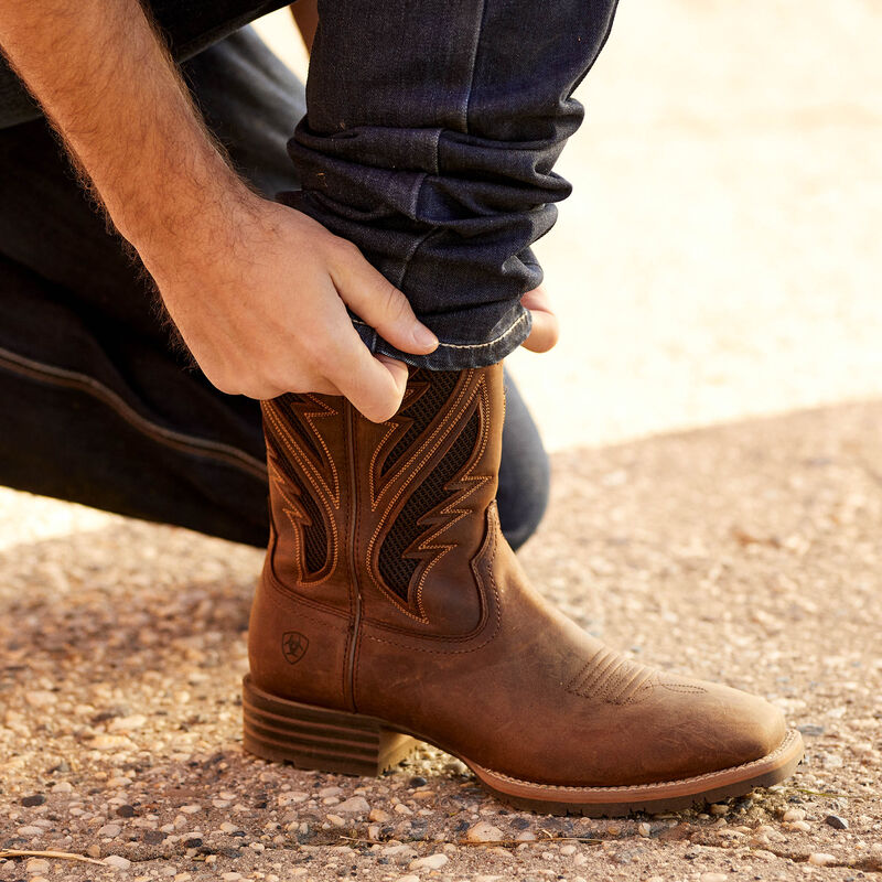 ariat men's hybrid rancher western boots