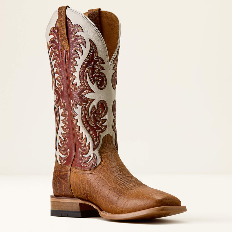 Gritstone Wide Square Toe Cowboy Boot Medial