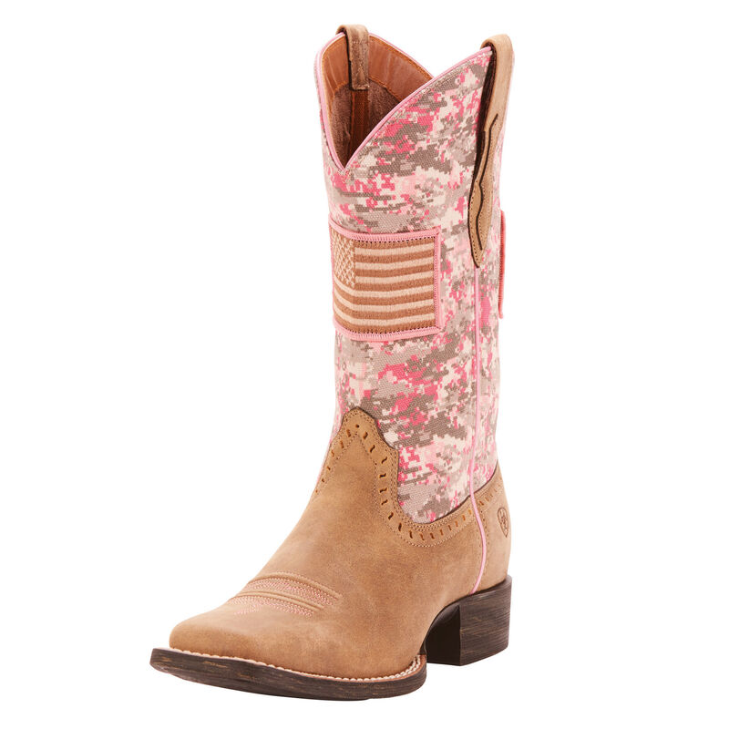Round Up Patriot Textile Western Boot
