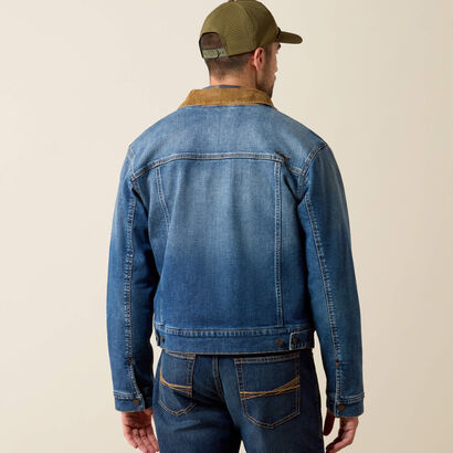 Flannel Lined Trucker Jacket Back