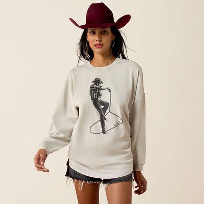 Canvas Oversized Long Sleeve T-Shirt Front