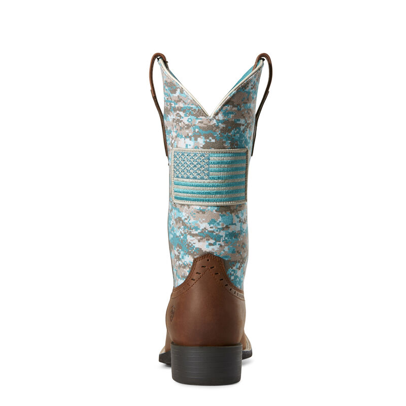 Round Up Patriot Textile Western Boot