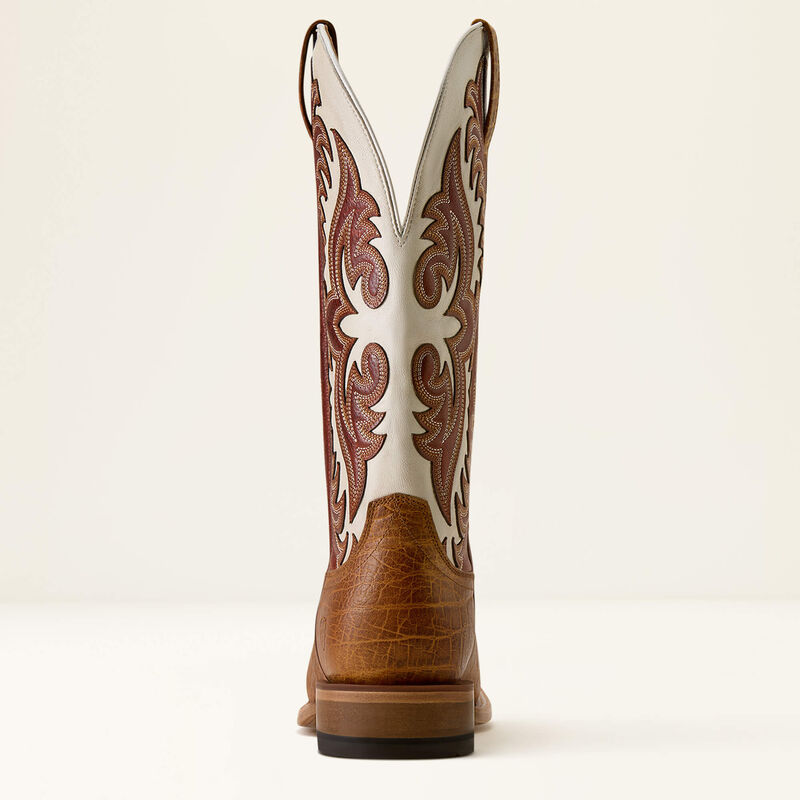 Gritstone Wide Square Toe Cowboy Boot Heel