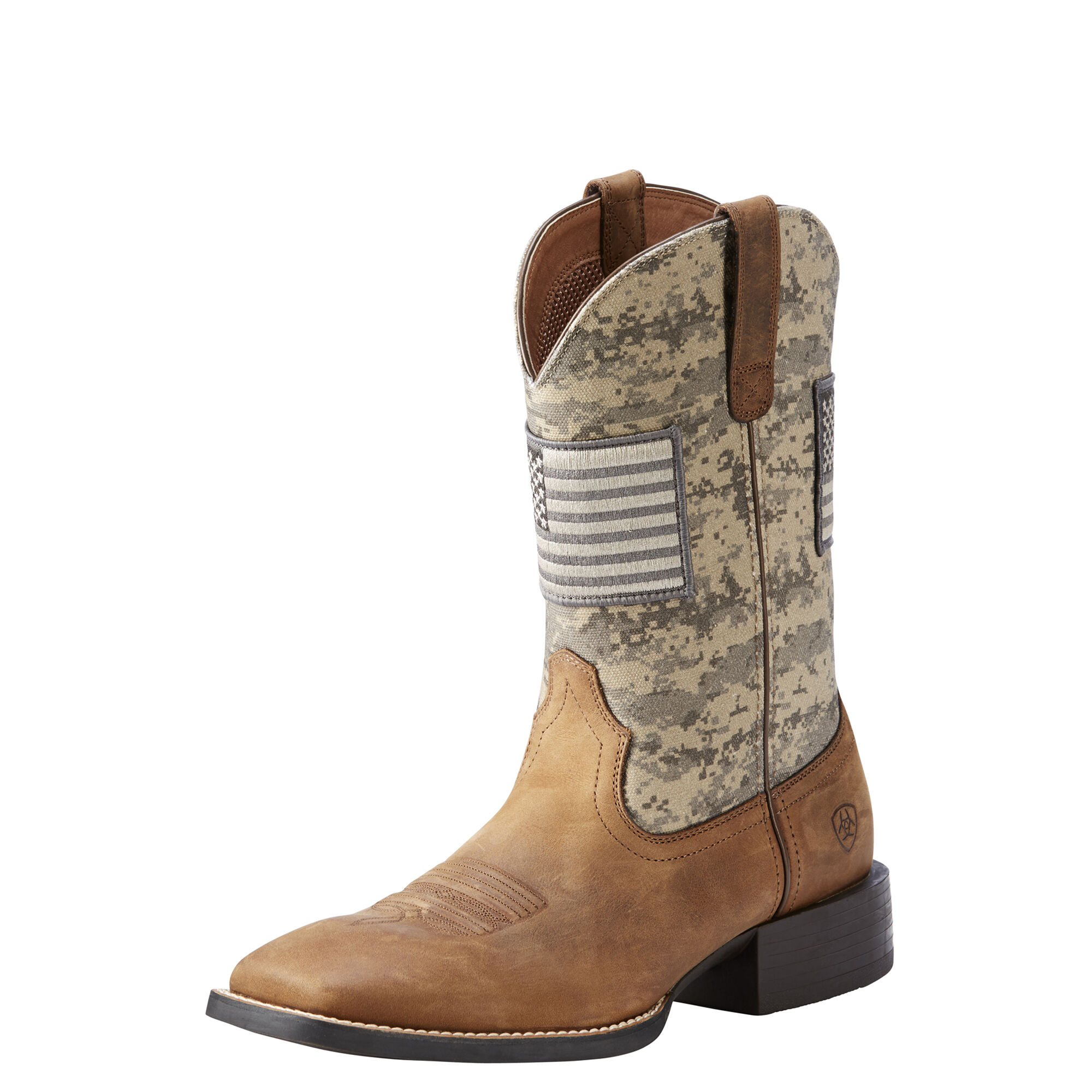 Ariat Men's Groundbreak Camo Plain Toe Work Western Boots 10014242 