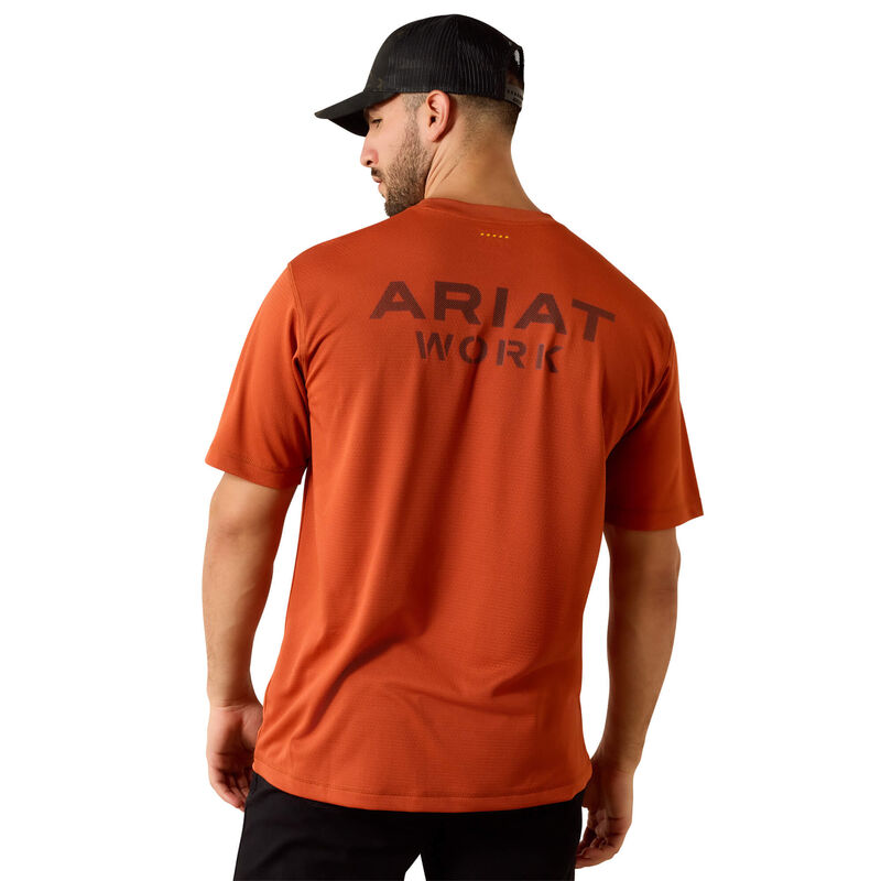 Rebar Heat Fighter Textured Logo T-Shirt Front