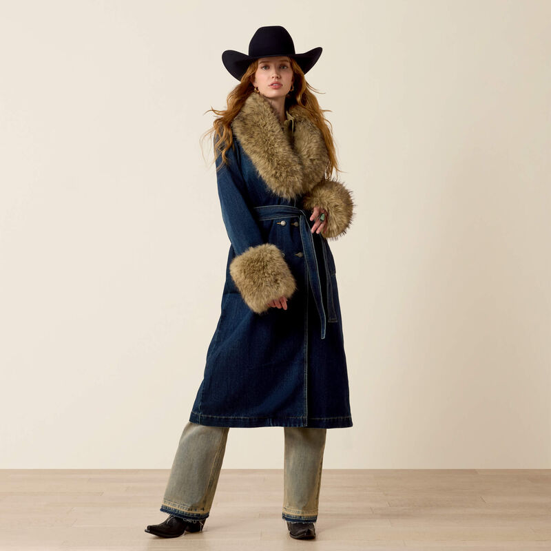 Denim Trench Coat Full