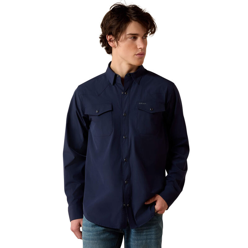 FrontierTough VentTEK Western Fitted Snap Shirt Front