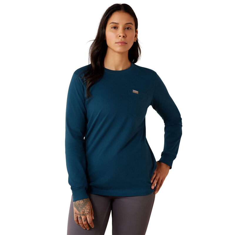 Rebar Cotton Strong Vintage Mother Long Sleeve T-Shirt Back