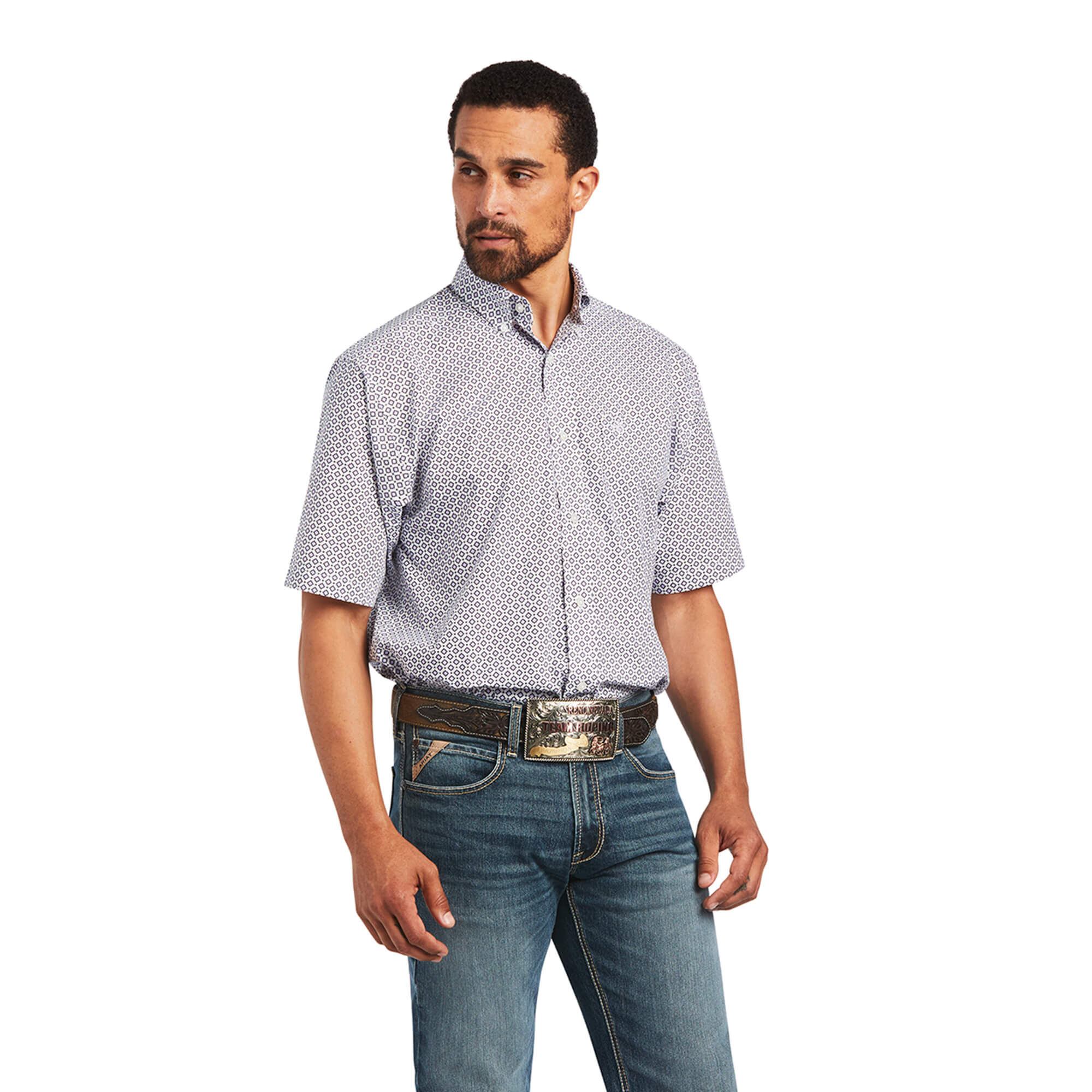 Ariat Herren Hemd Broderick Classic Fit – Robustes Freizeithemd Mit Druckknopfleiste