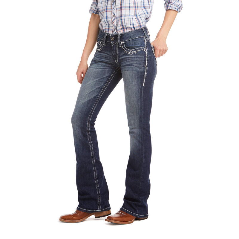 Ariat R.E.A.L. Mid Rise Stretch Entwined Boot Cut Jeans