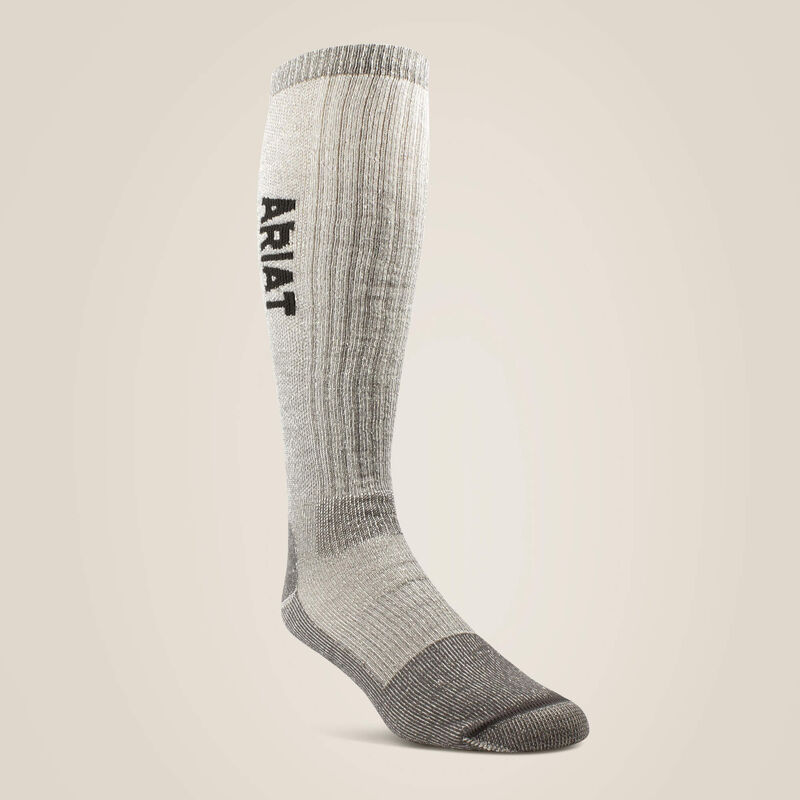 Midweight Merino Wool Blend Over The Calf Steel Toe Work Sock