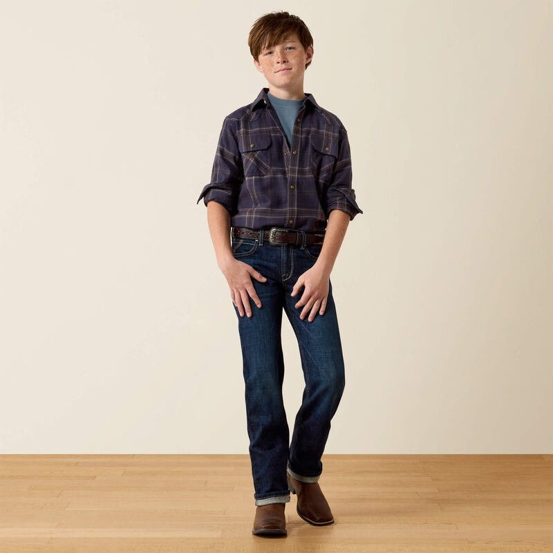 Retro Haas Classic Fit Snap Shirt Full