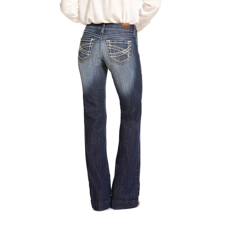 Trouser Mid Rise Stretch Entwined Wide Leg Jean | Ariat