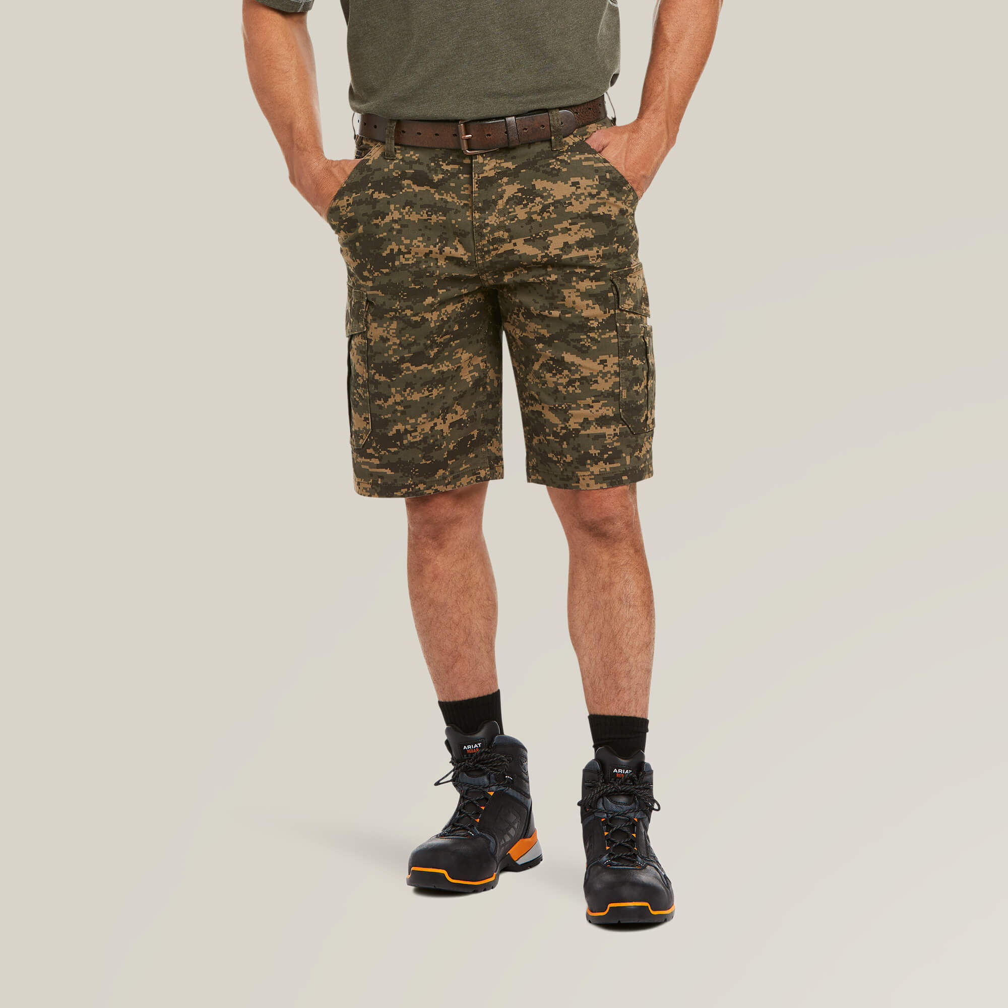 REBAR  DURASTR MADE TOUGH CARGO SHORT-Ariat