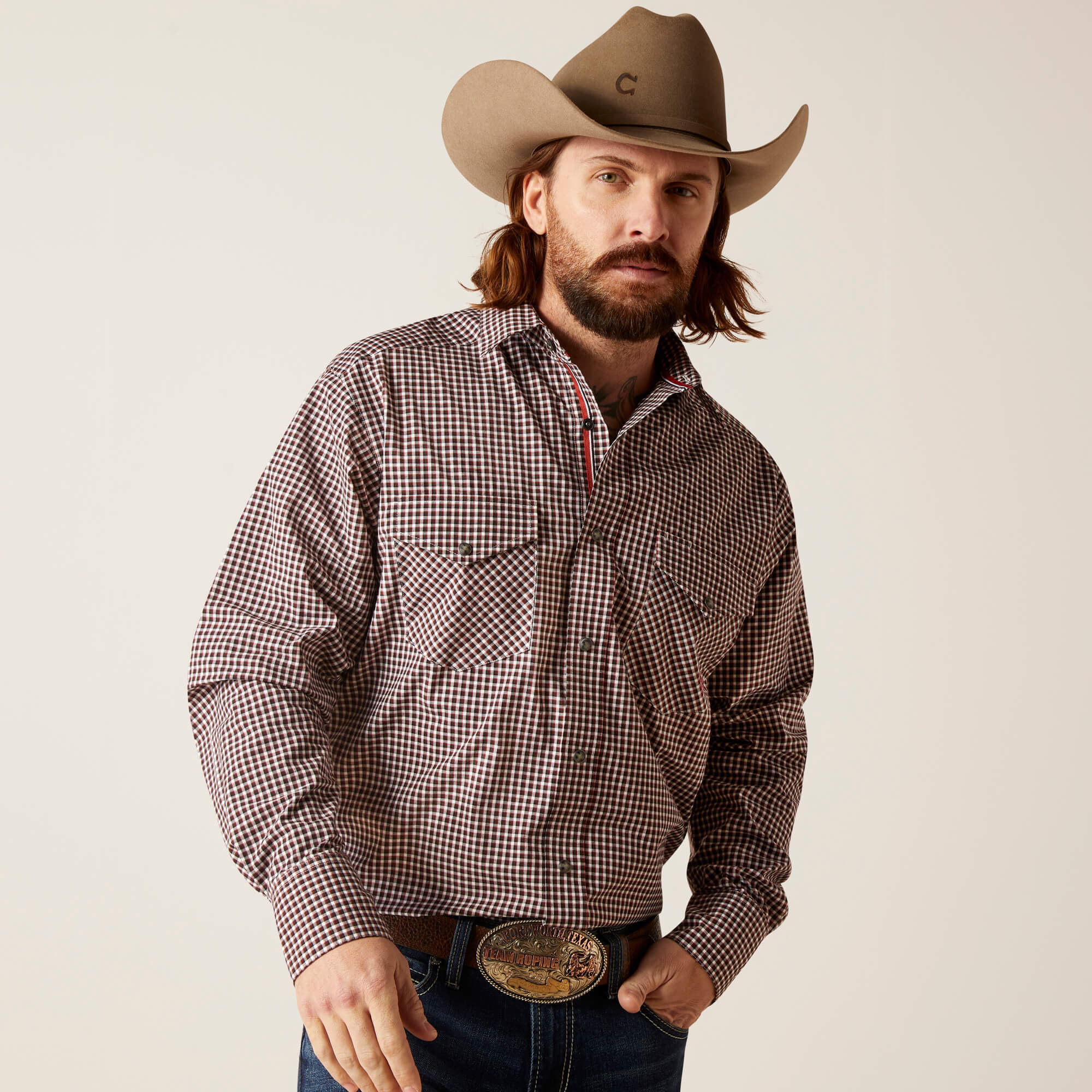 Ariat Men - Pro Series Classic Fit Shirt (Tucker Grey) 10065858