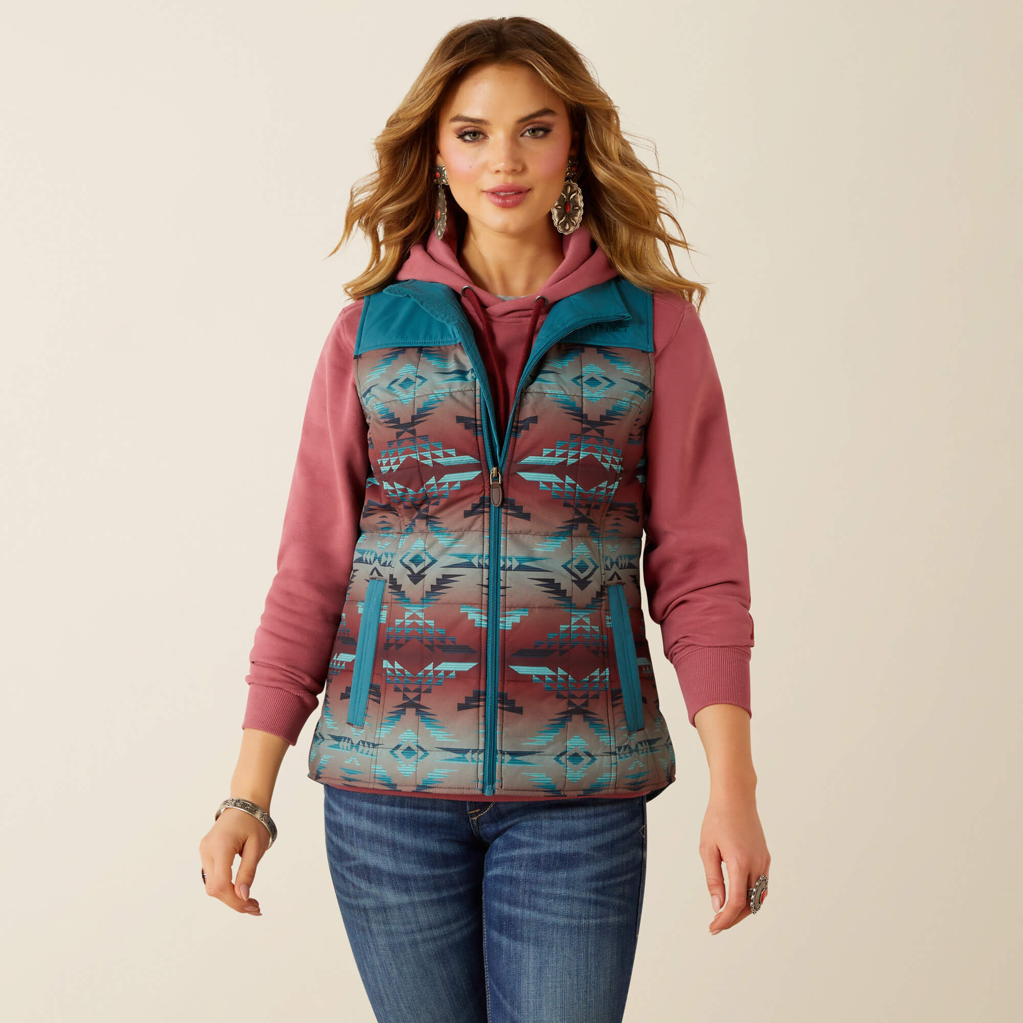Gilet Ariat Crius Isotherme Vert - Fermeture éclair, Matelassé, Homme Taille S, Neuf Avec étiquettes