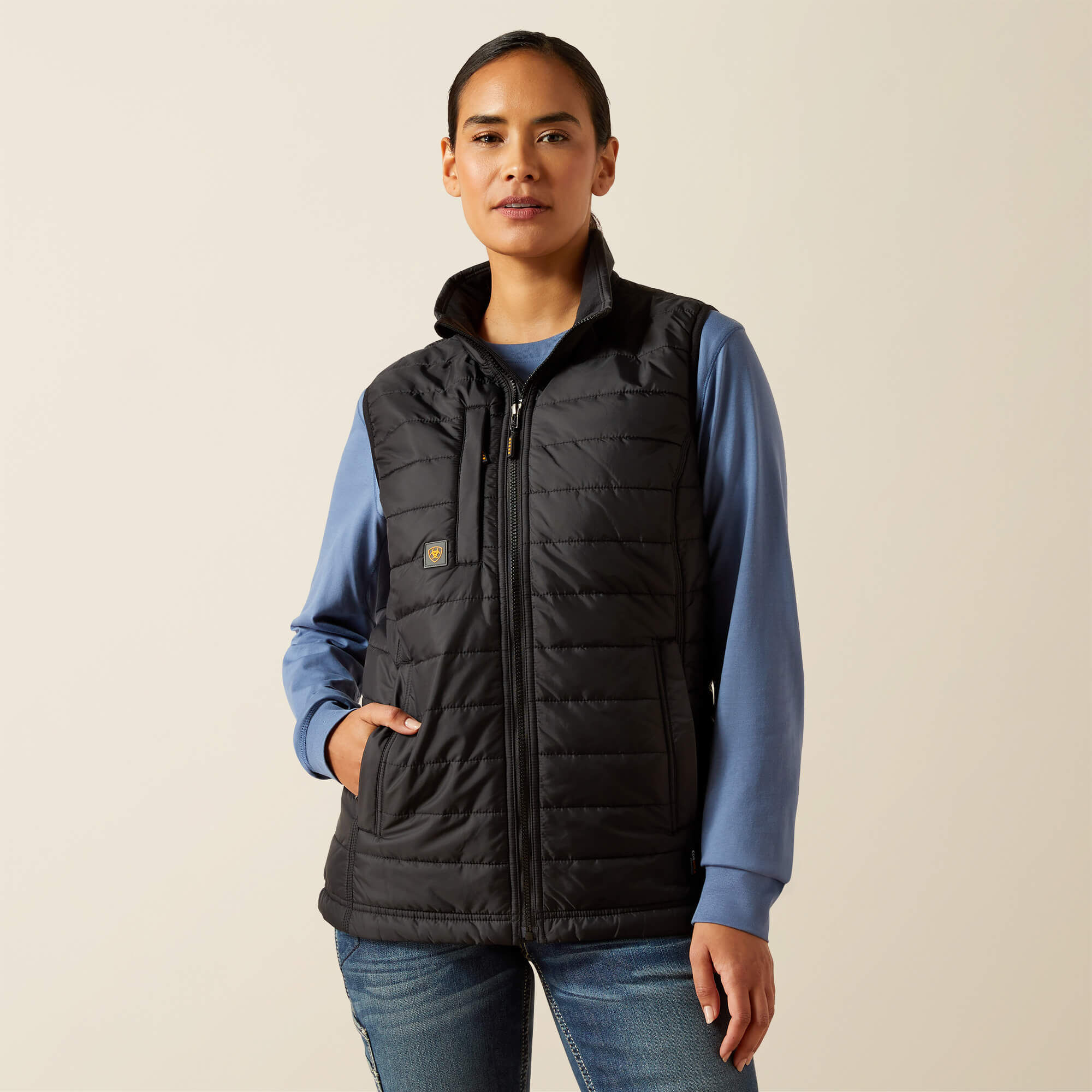 Veste Isolante Homme Ariat Rebar Cordura Ripstop - Noir, 2XL, Légère, Doublée