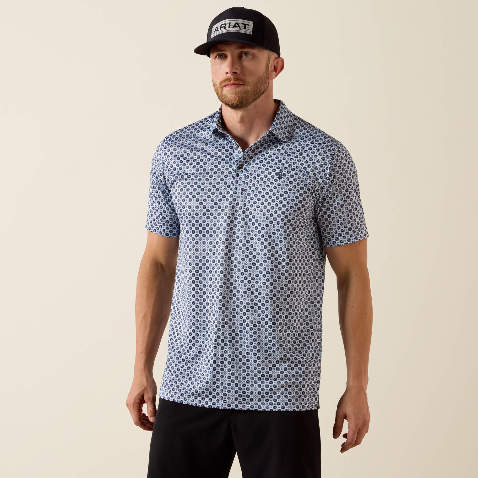ALL OVER PRINT FTD SS POLO-Ariat