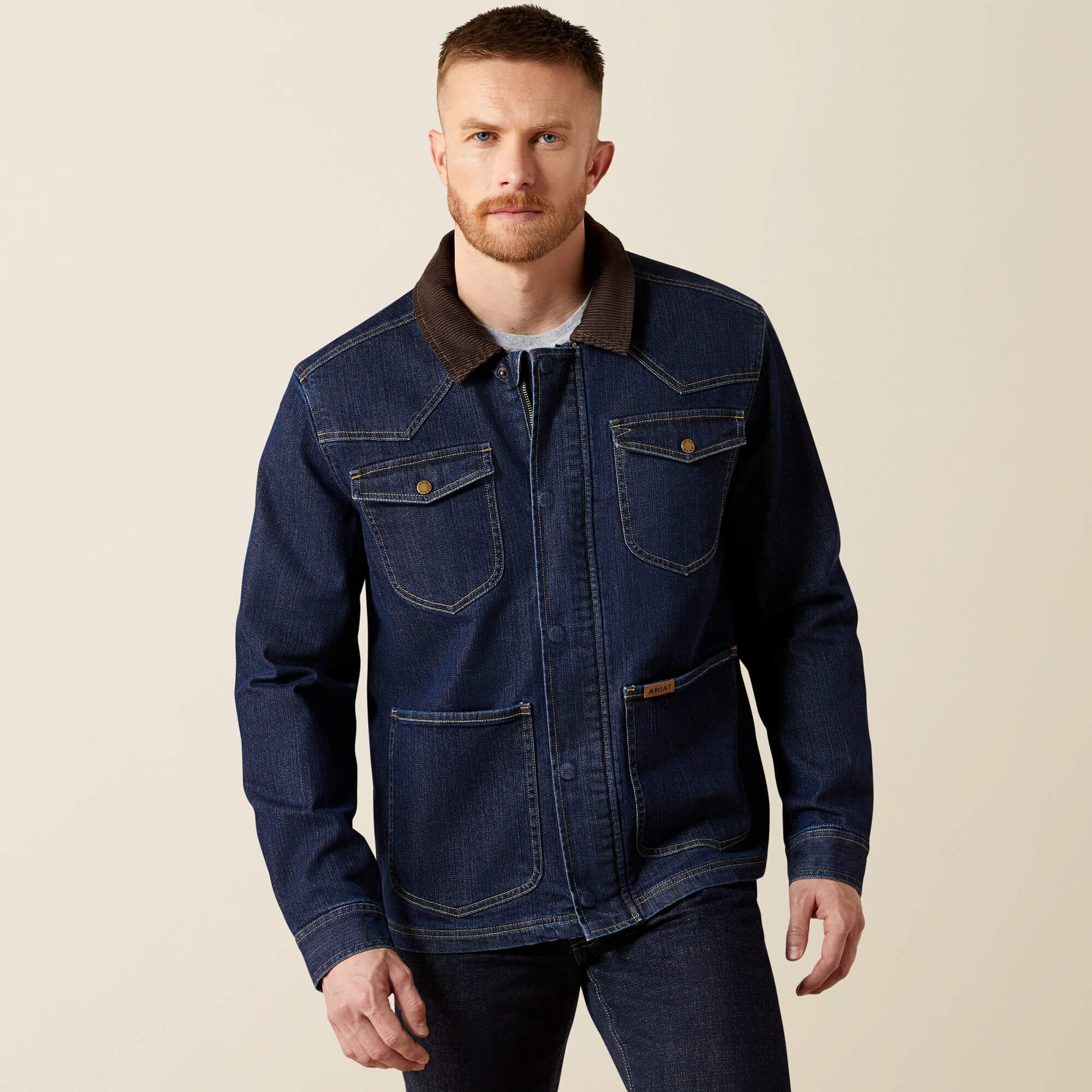 DENIM CHORE JKT RINSE-Ariat