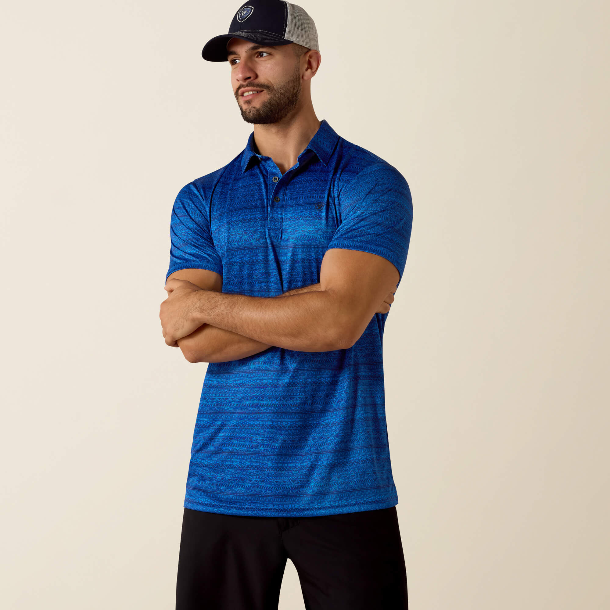 ALL OVER PRINT FTD SS POLO-Ariat