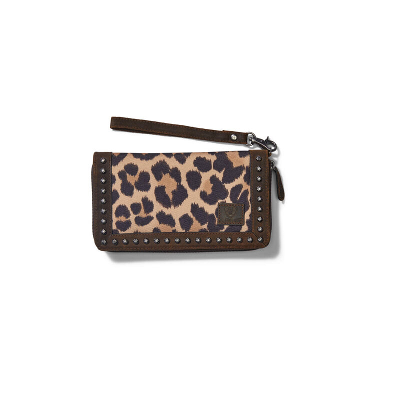 Ariat Leopard Print Clutch Wallet