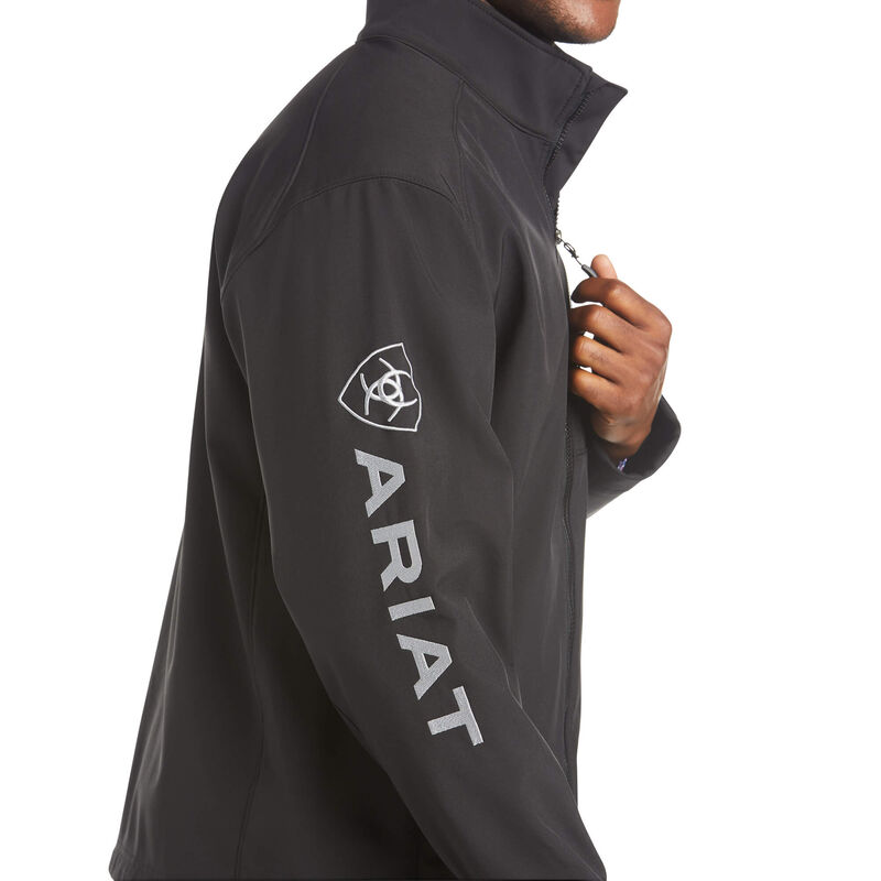 ARIAT Mens Logo 2.0 Softshell Jacket Black Size 2XL