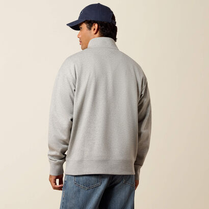 Holiday 1/4 Zip Sweatshirt Back