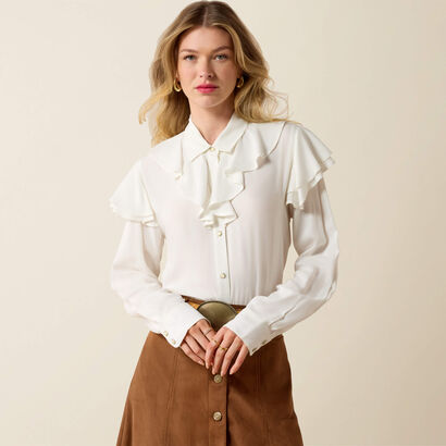 Alice Ruffle Shirt Front