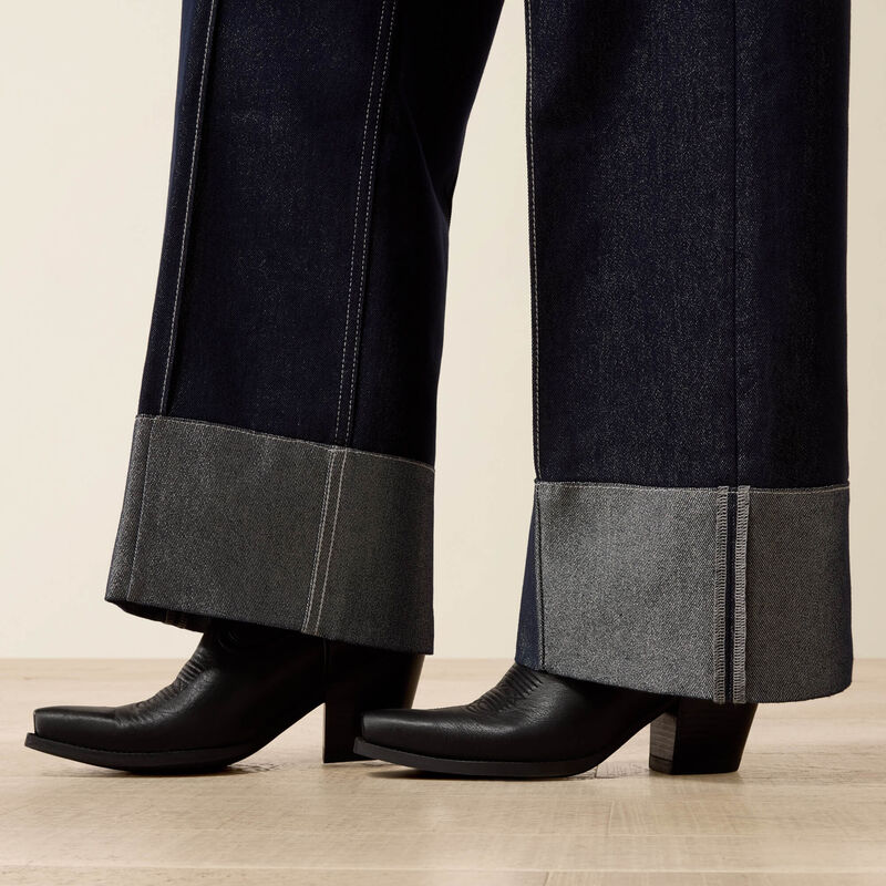 Ultra High Rise Lurex Wide Leg Jeans 03