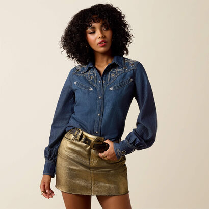 Embellished Blouson Shirt Front