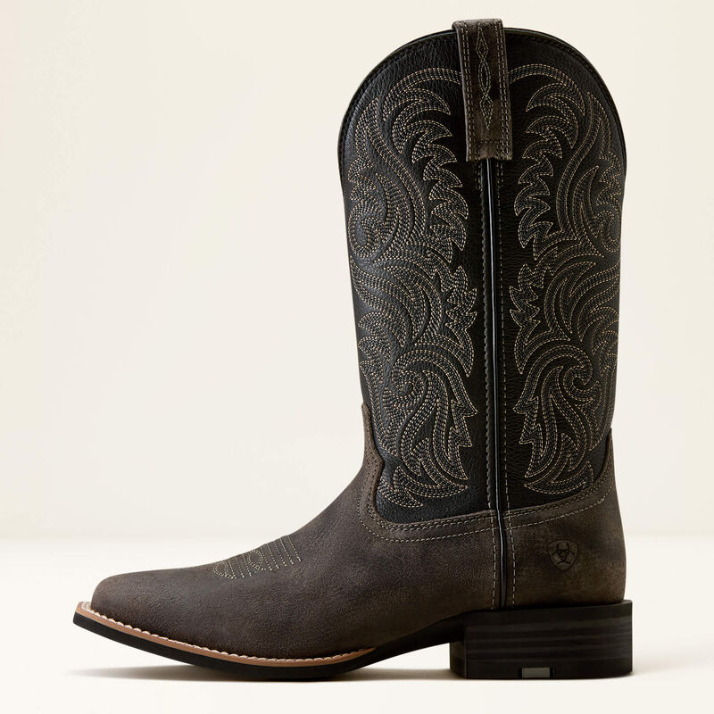 Arrowrock Wide Square Toe Cowboy Boot Side