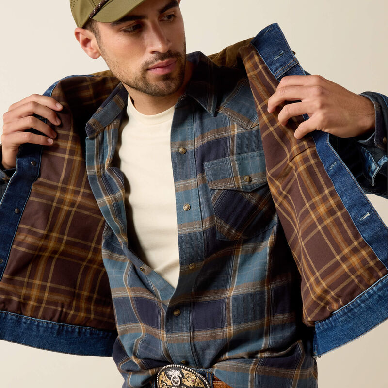 Flannel Lined Trucker Jacket 03