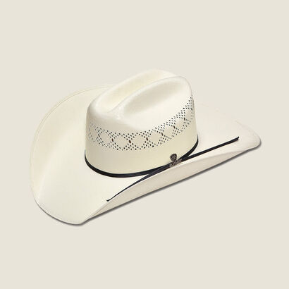 Western Cowboy Hat 10X Two Cord Straw Front