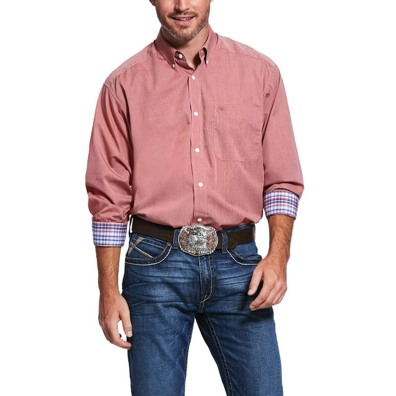 Wrinkle Free Solid Pinpoint Oxford Classic Fit Shirt | Ariat