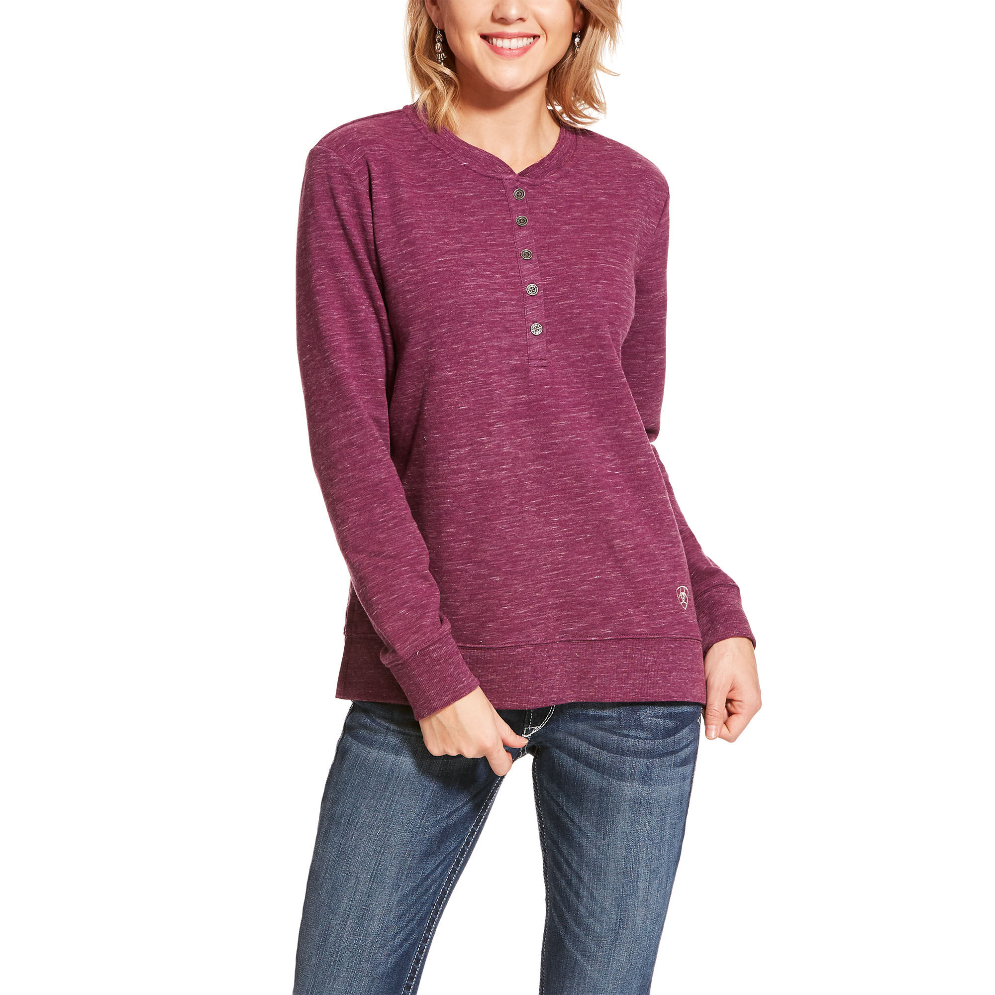 ARIAT Herren Henley-Hemd - Atmungsaktiv, Fleckenfrei, Geruchshemmend