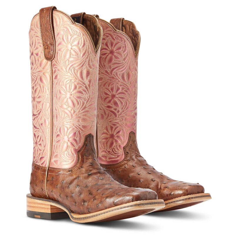 Ariat Women's Donatella Western Boots in Distressed Chocolate Full Quill