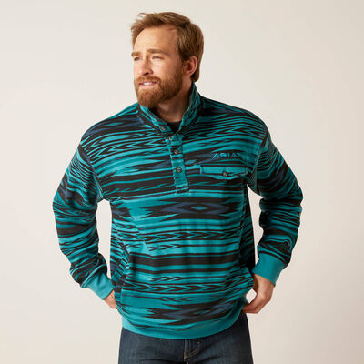 Cotton-Rich Mockneck Sweatshirt