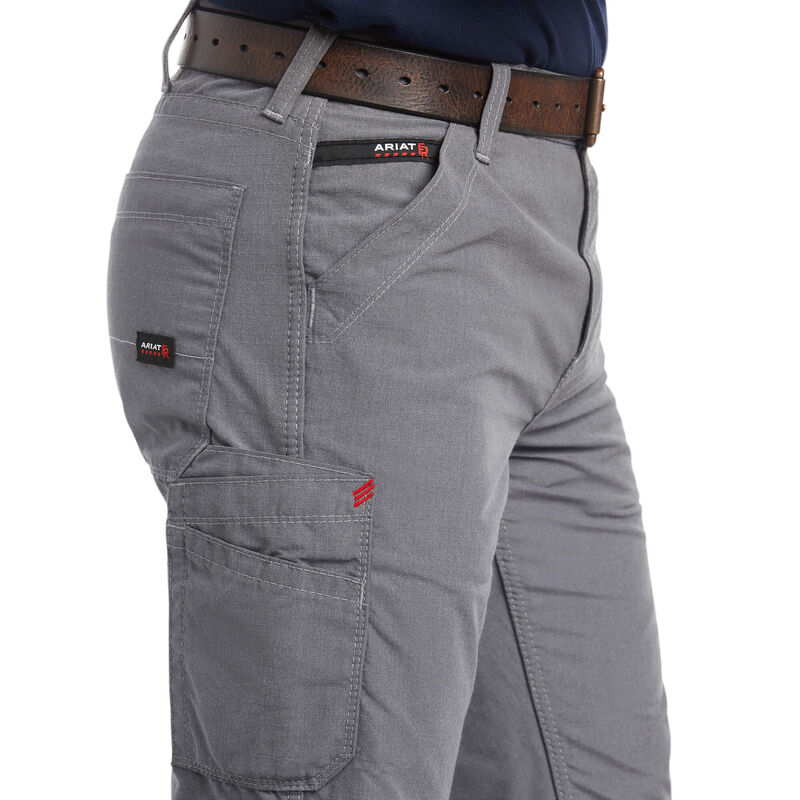 Men's FR M4 Relaxed DuraLight Ripstop Boot Cut Pant in Grey, Size: 31 X 30  by Ariat