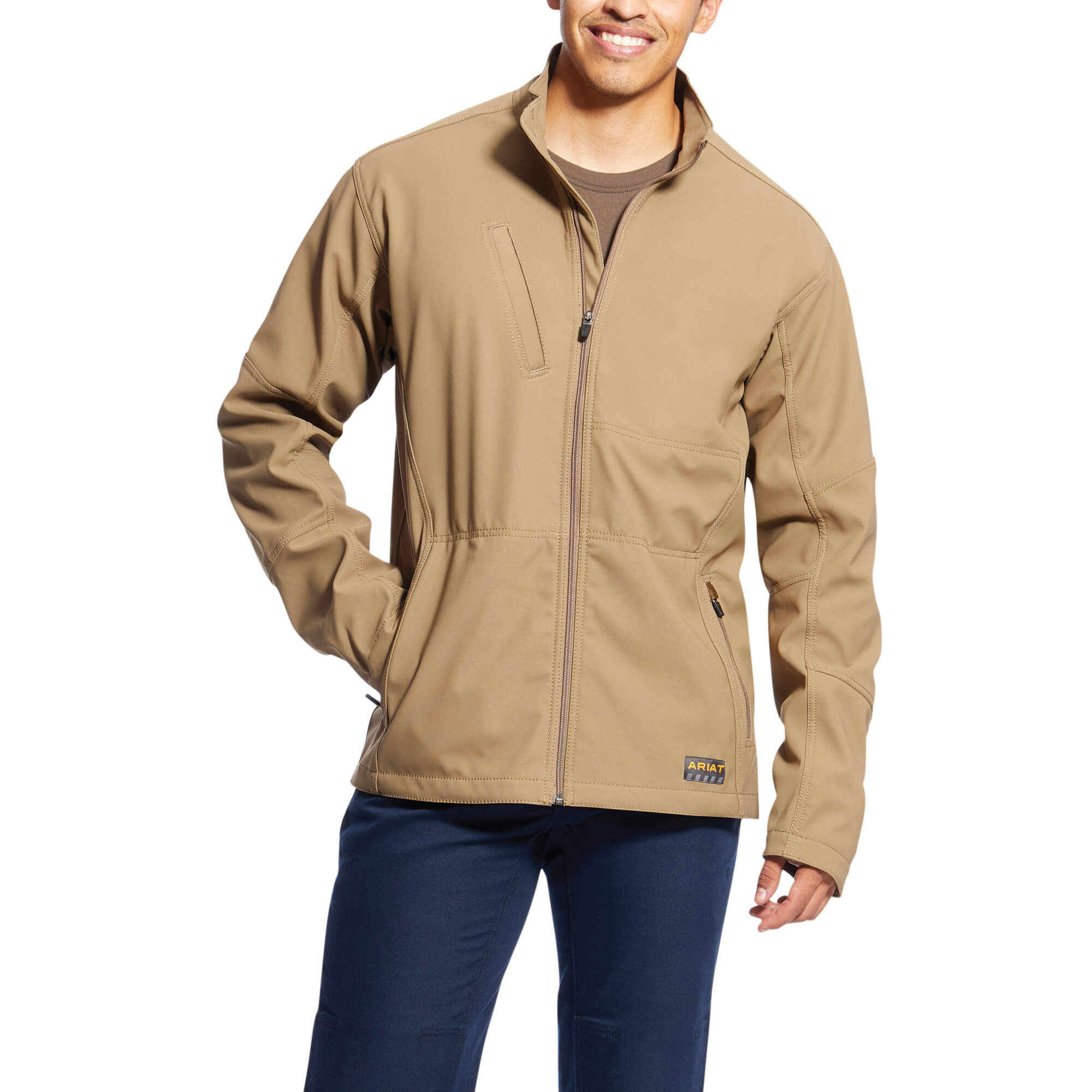 tan softshell jacket