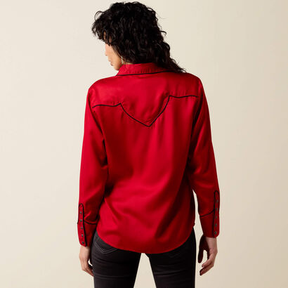 Audrey Western Snap Shirt Back