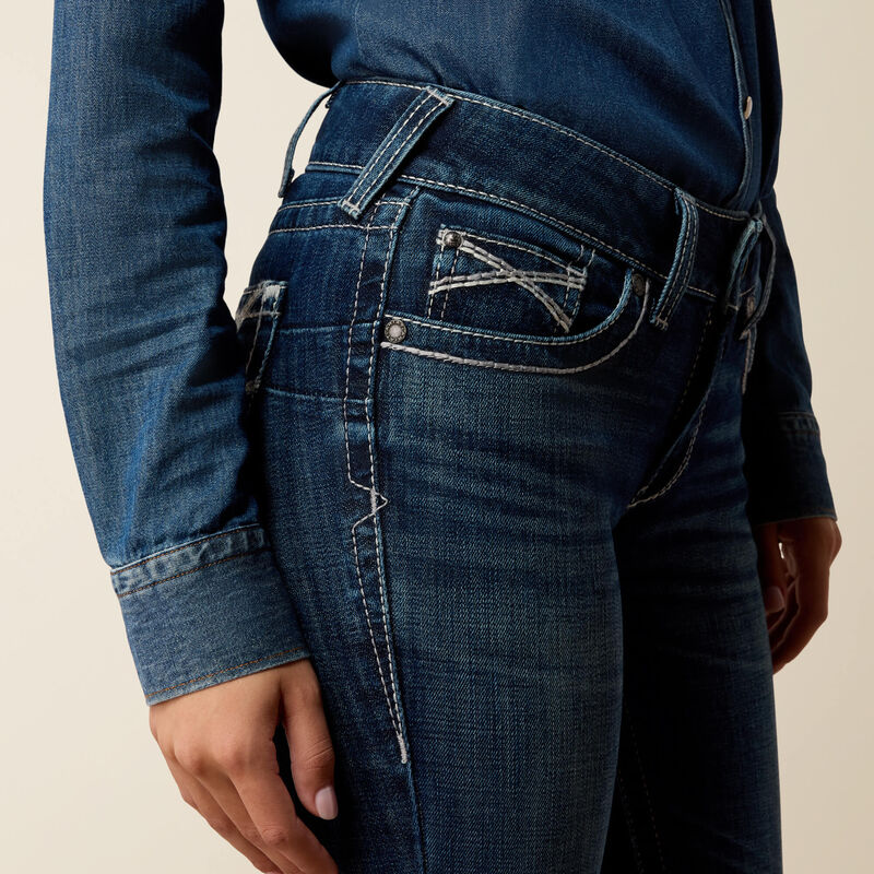 Mid Rise Olenna Boot Cut Jeans 01