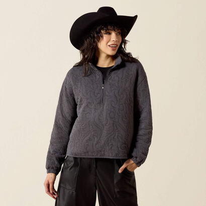 Boot Stitch 1/2 Zip Pullover Front